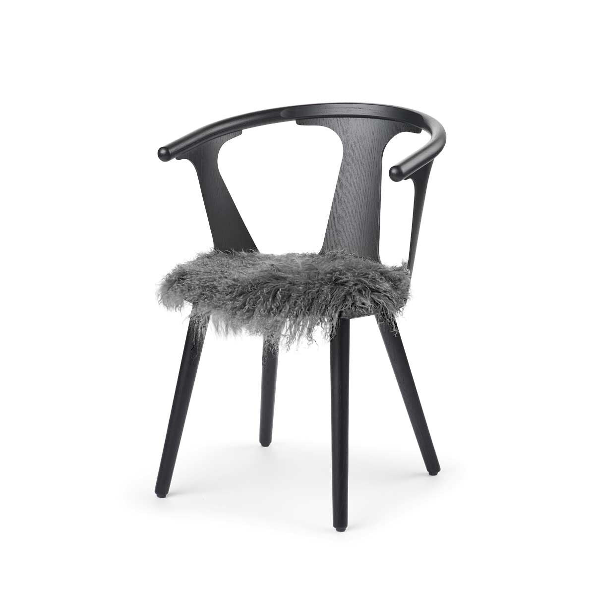 Lammfell Stuhlauflage | Tibet | D38 cm Sitzkissen | Sheepskinhouse.ch