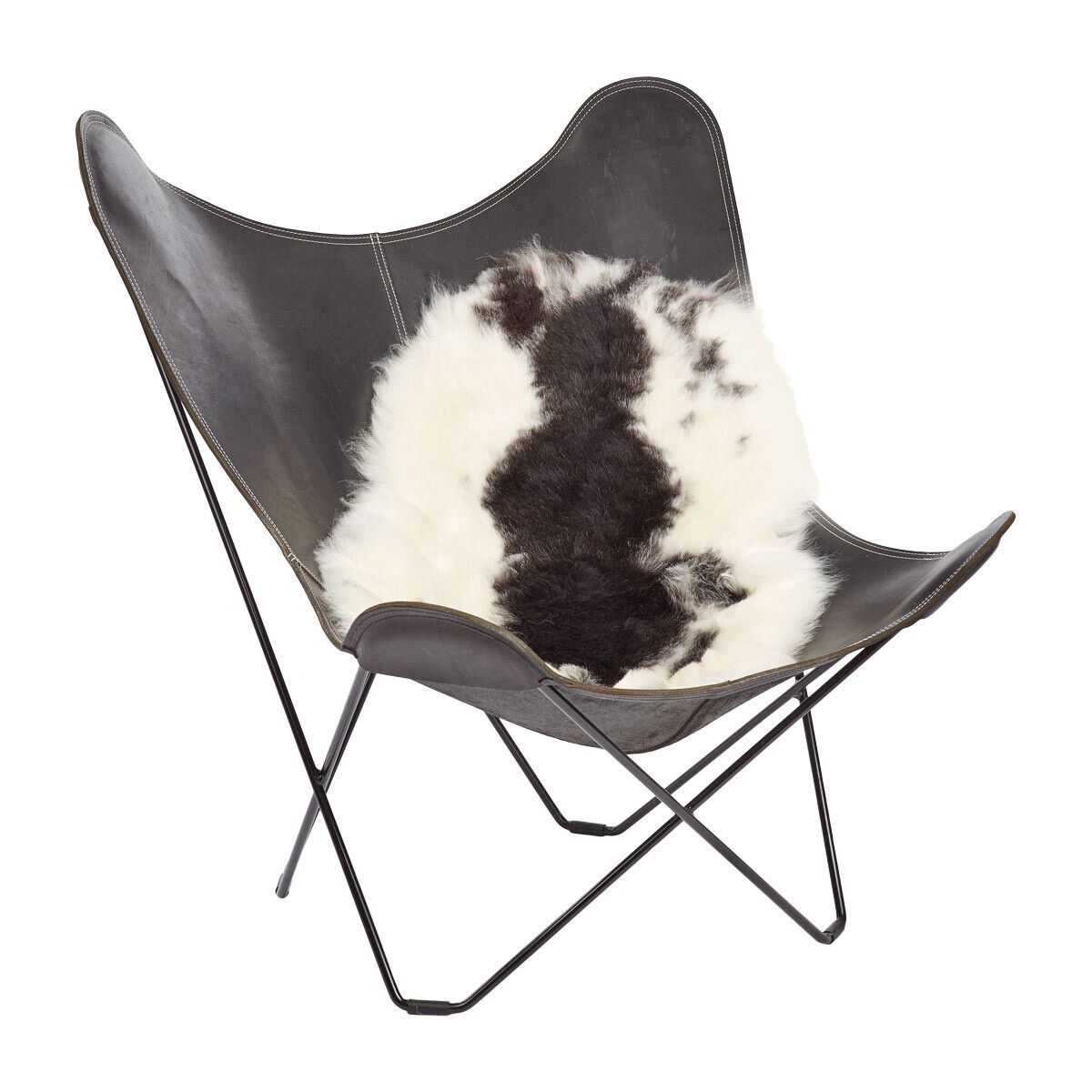 Lammfell Premium | Kurzhaar | Island | 90-100x60 cm Gefleckt