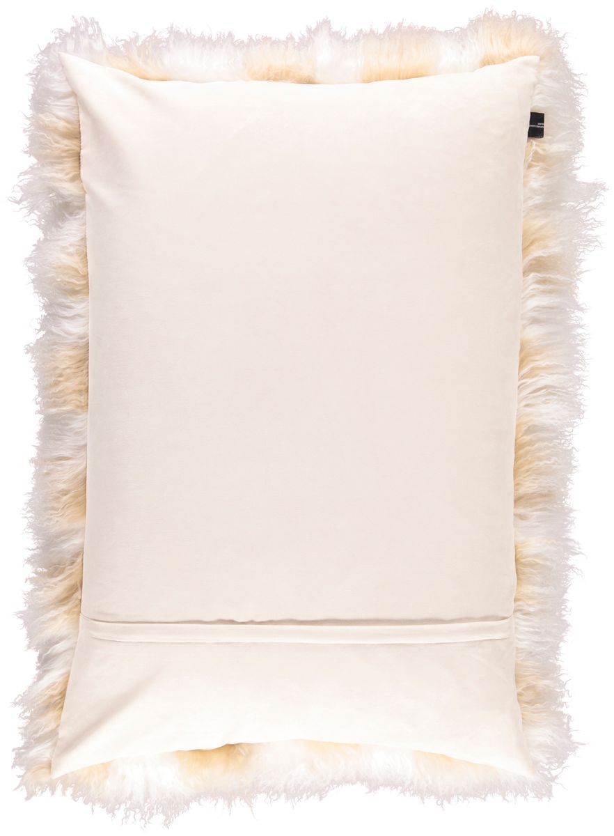 Lammfellkissen Premium | Tibet | 60x90 cm Arctic Sunrise/Elfenbein