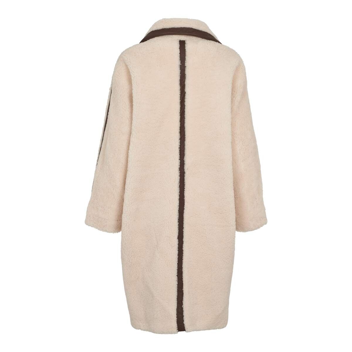 Jill Mantel | Shearling Schoko/Beige