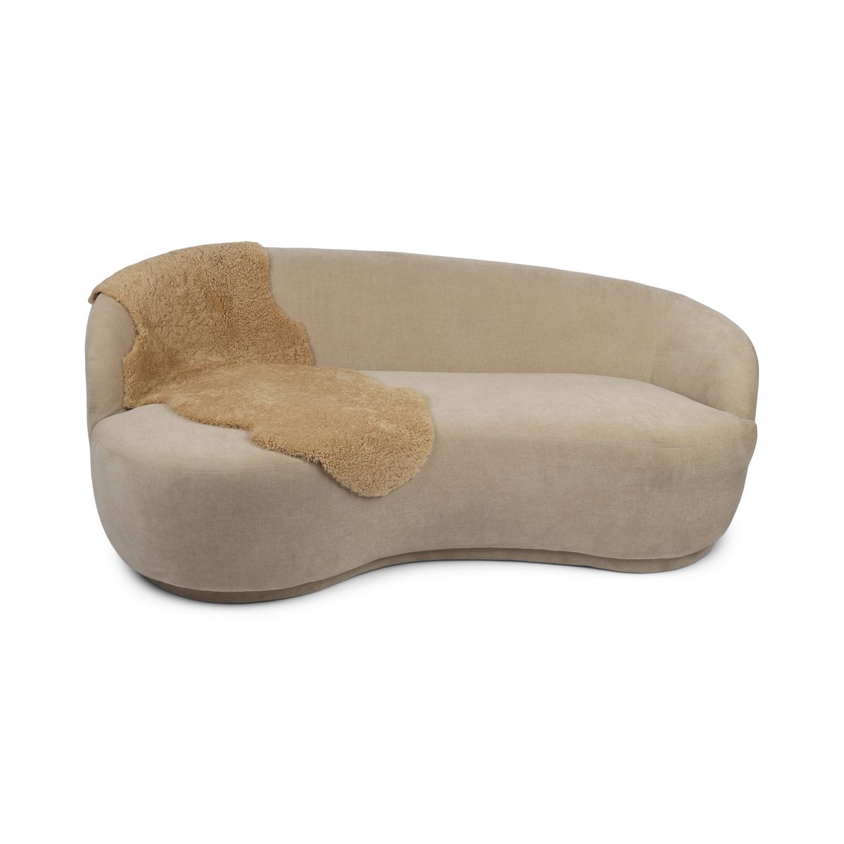 Doppeltes Lammfell | Kurzhaar | Neuseeland | 160x60 cm Honig