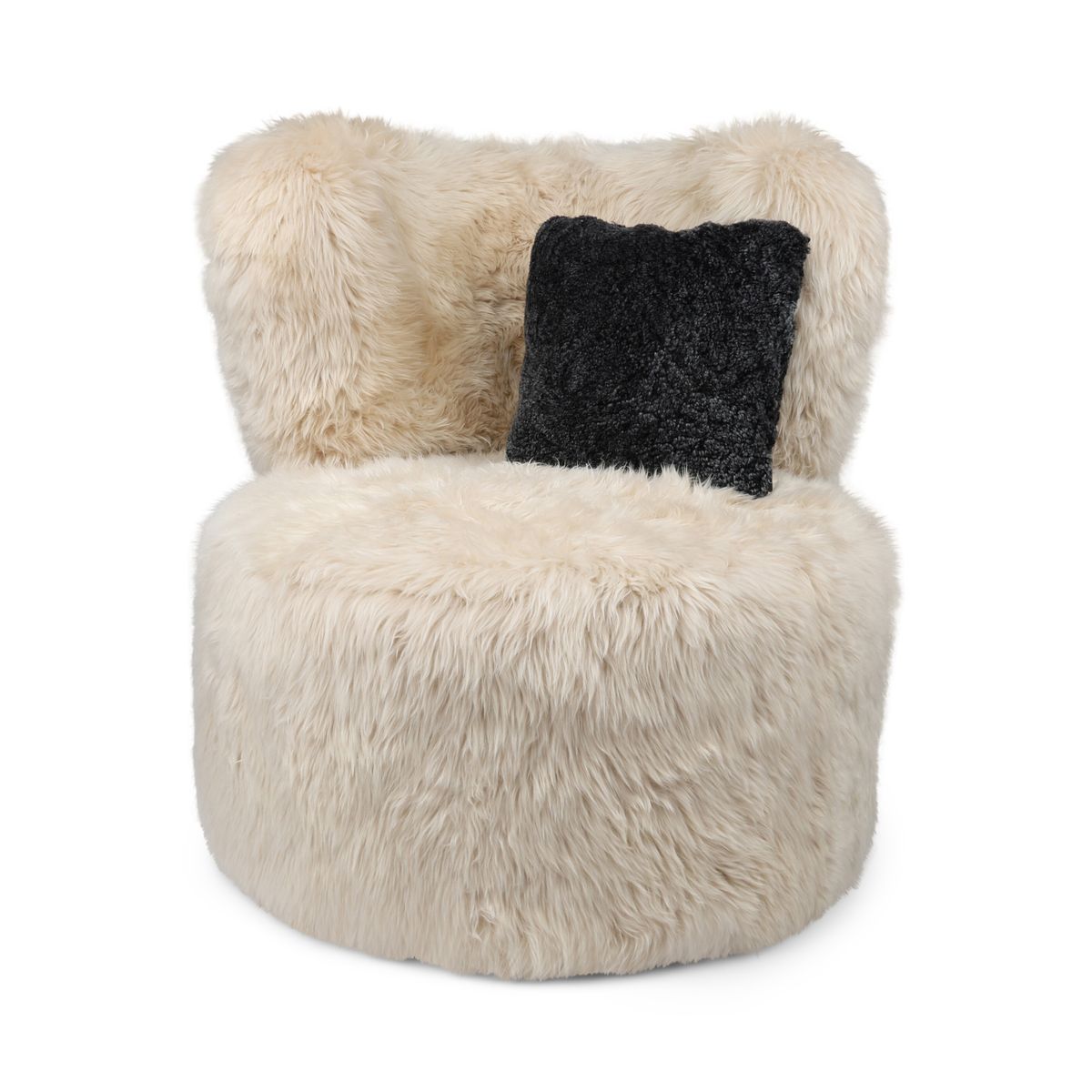 Runder Skandi Stuhl | Langhaar | Neuseeland