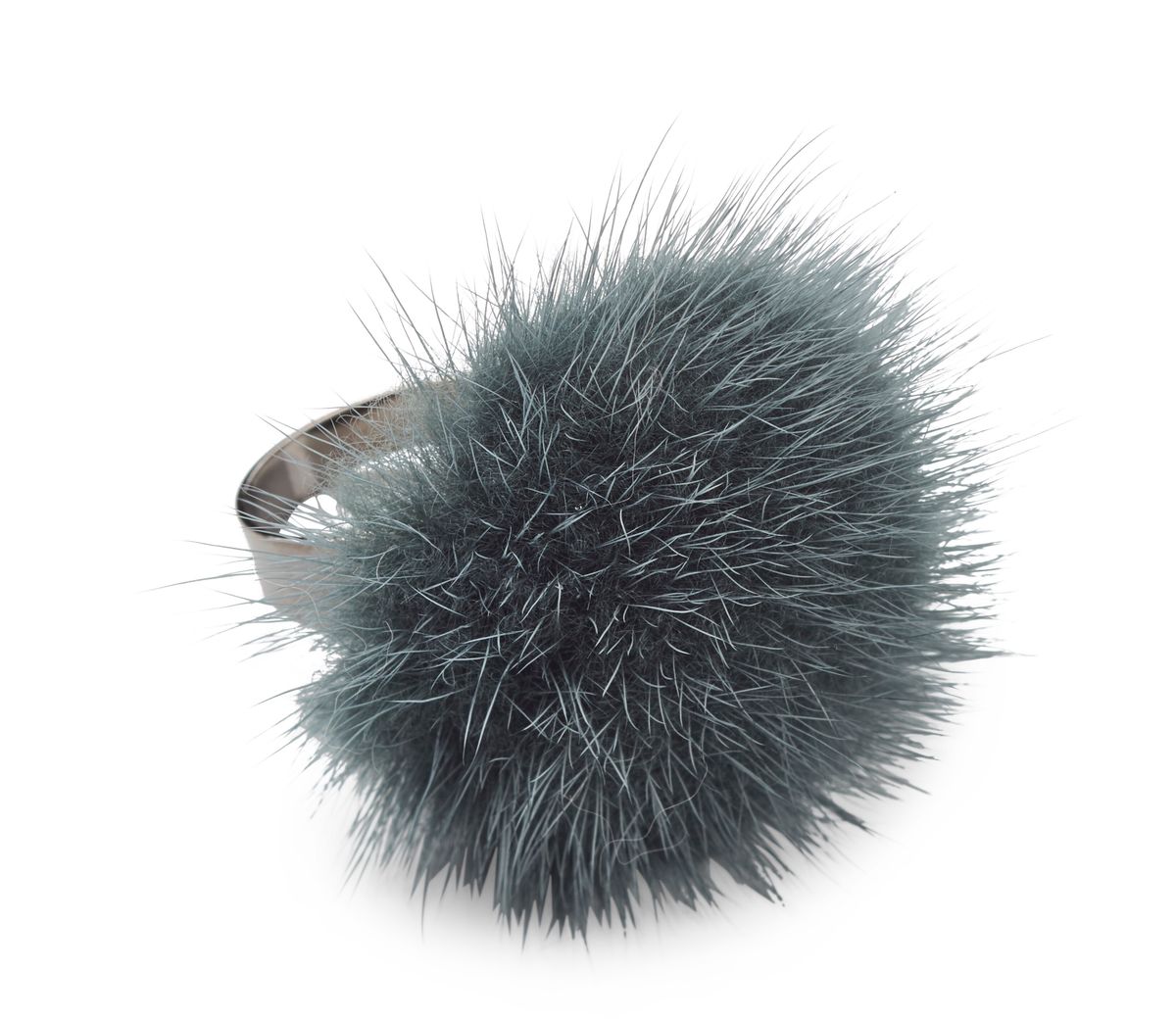 Ring m. Pompon | Nerz Modeaccessoire | Sheepskinhouse.ch