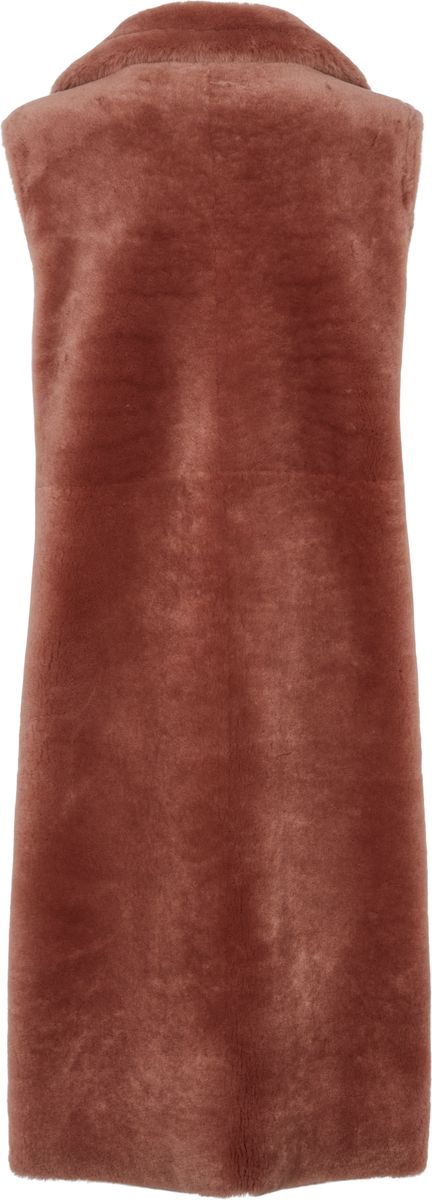 Raelynn Weste | Shearling Lammfell Mocca