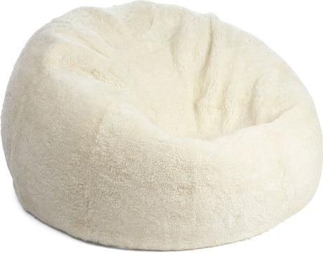 Lammfell Sitzsack | Kurzhaar | Neuseeland | 73x74 cm Weiß