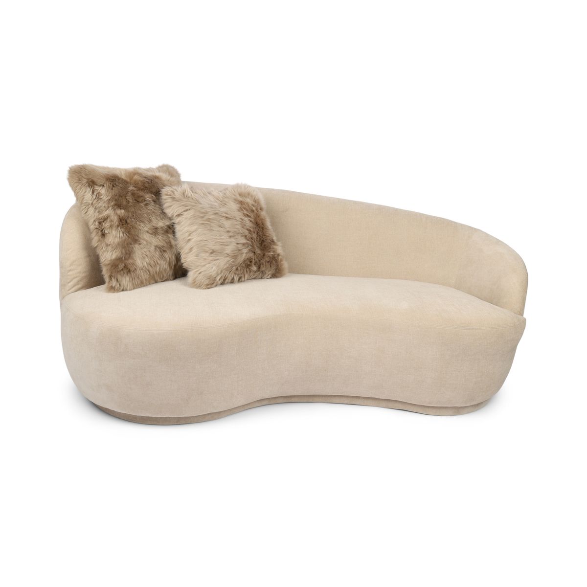 Fellkissenbezug | Langhaar | Neuseeland | 40x40 cm Taupe