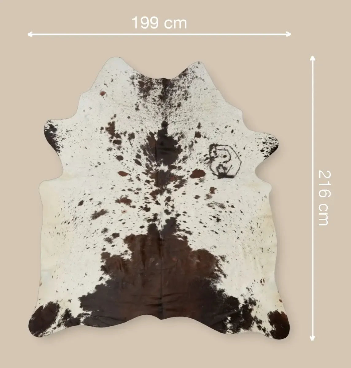Unika Kuhfell | Dunkelbraun/Rot | 3,2 qm Dunkelbraun/Rötlich