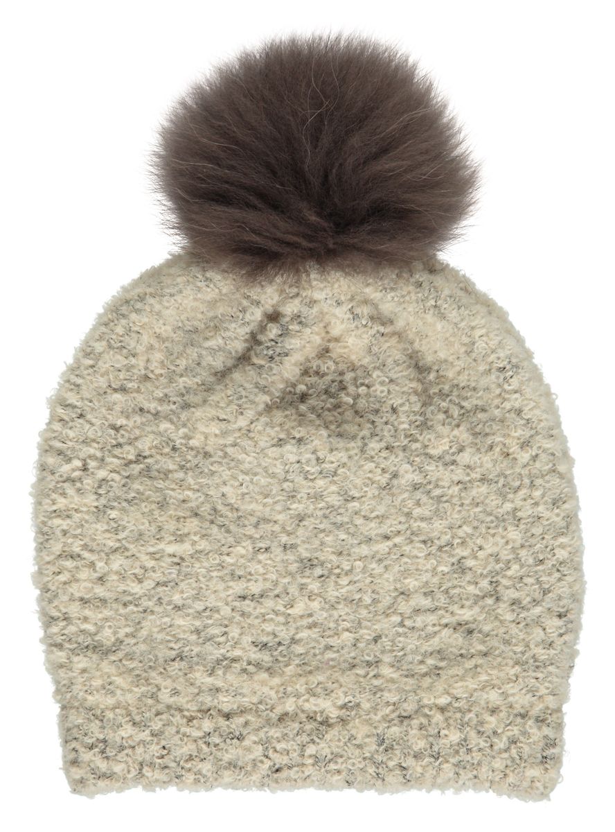 Kindermütze | Wolle, Waschbär Beige/Mocca