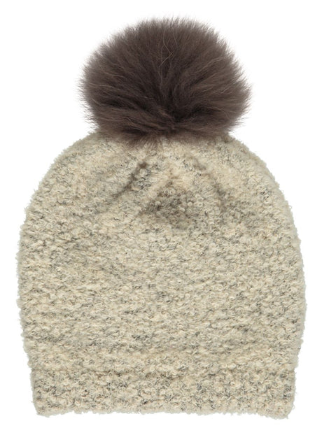 Kindermütze | Wolle, Waschbär Beige/Mocca