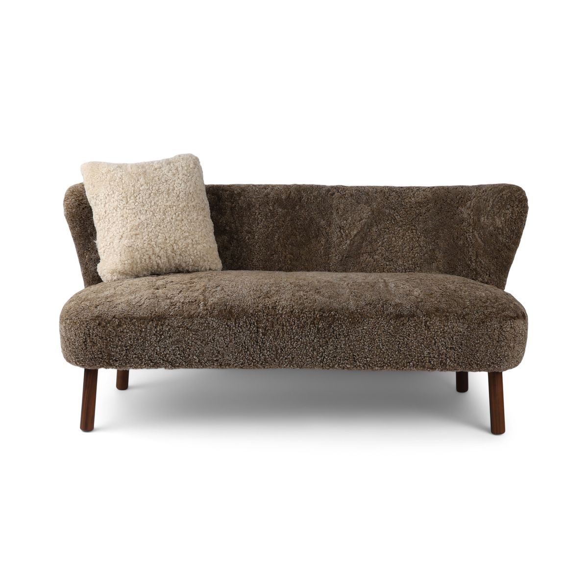 Emanuel Sofa | Zweisitzer | Design Möbel Taupe