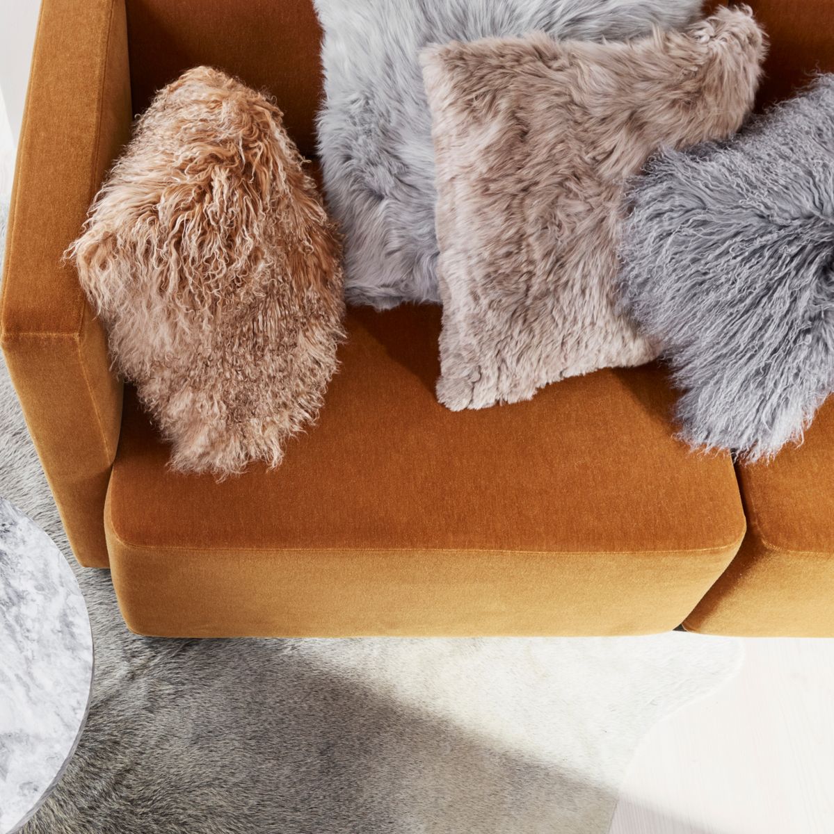 Lammfellkissen Premium | Tibet | 40x40 cm Fellkissen | Sheepskinhouse.ch