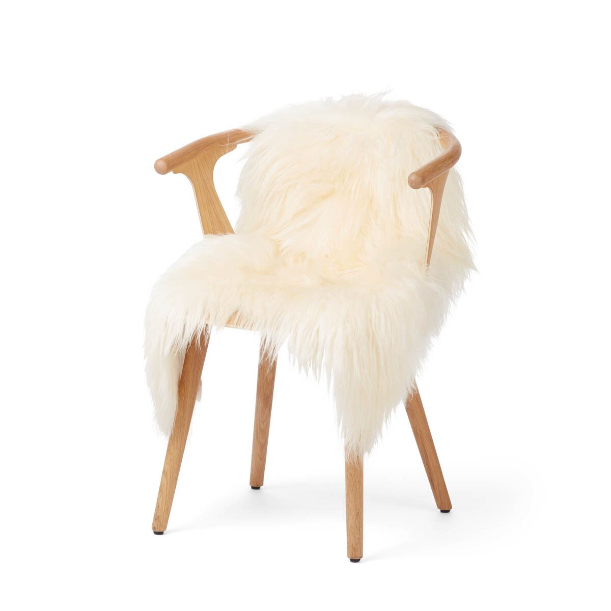 Lammfell Premium | Langhaar | Island | 90x60 cm Weißlich