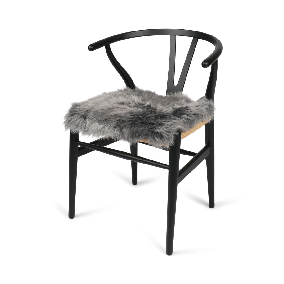 Sitzkissen | Langhaar | Neuseeland | Stoffrückseite | 40x40 cm Stahl