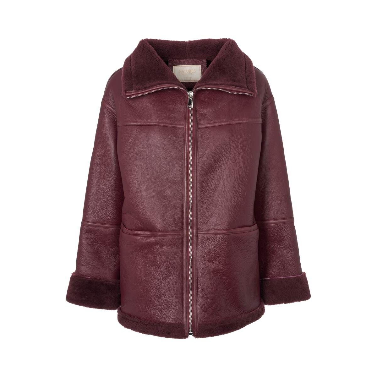 Karina Jacke | Lammfell Bordeaux
