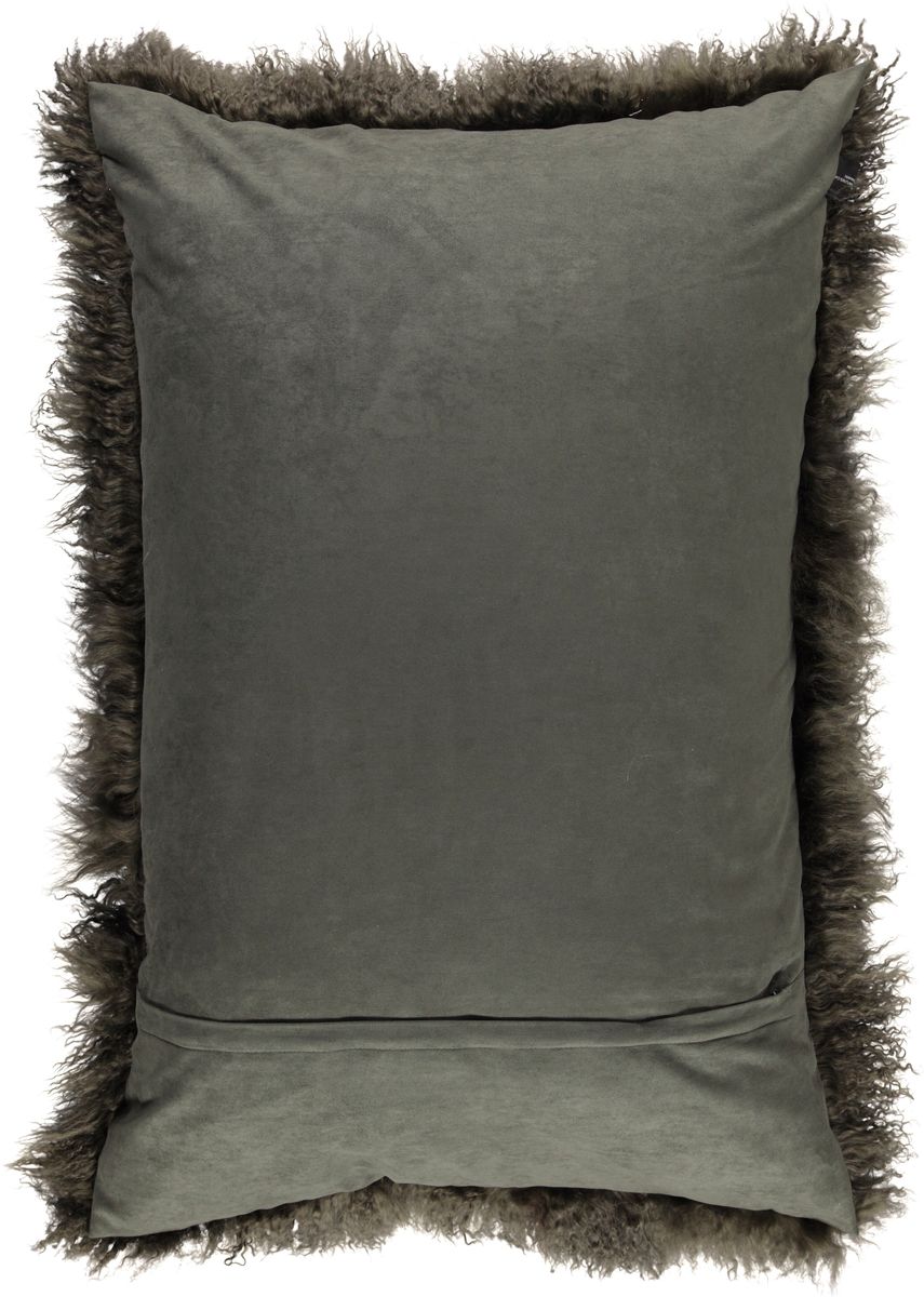 Lammfellkissen Premium | Tibet | 60x90 cm Heckengrün