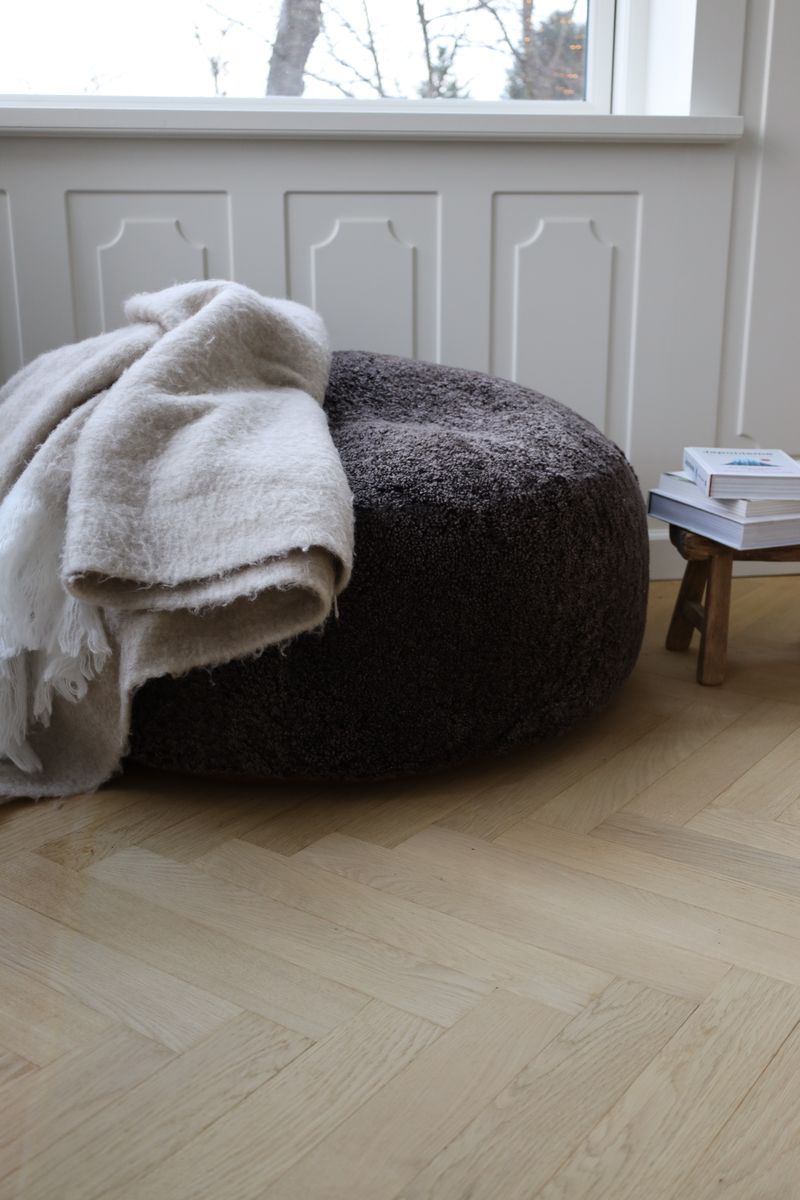 Mohairwolle Decke | 130x170 cm Hellbeige