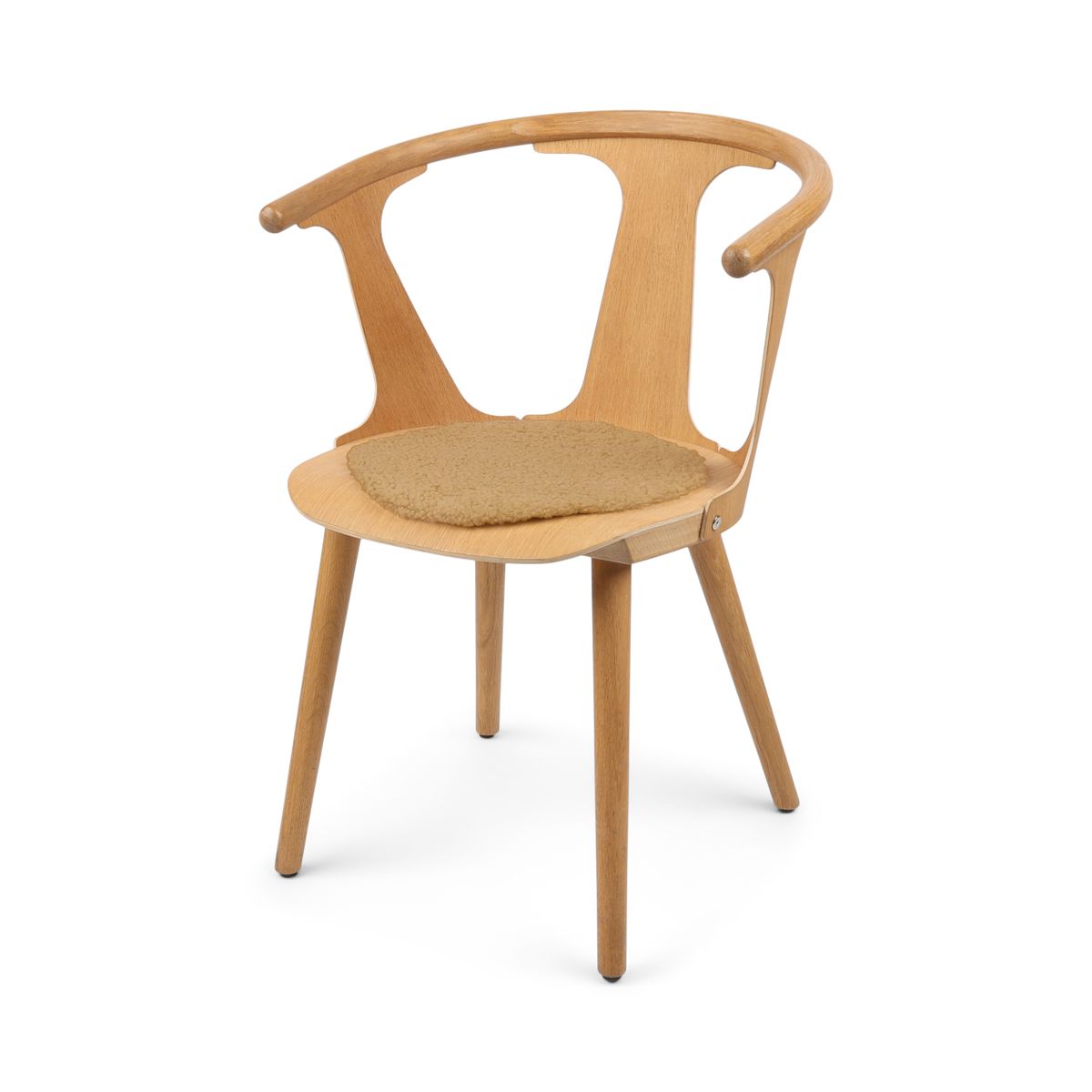 Stuhlauflage | Kurzhaar | Neuseeland | D34 cm Sitzkissen | Sheepskinhouse.ch