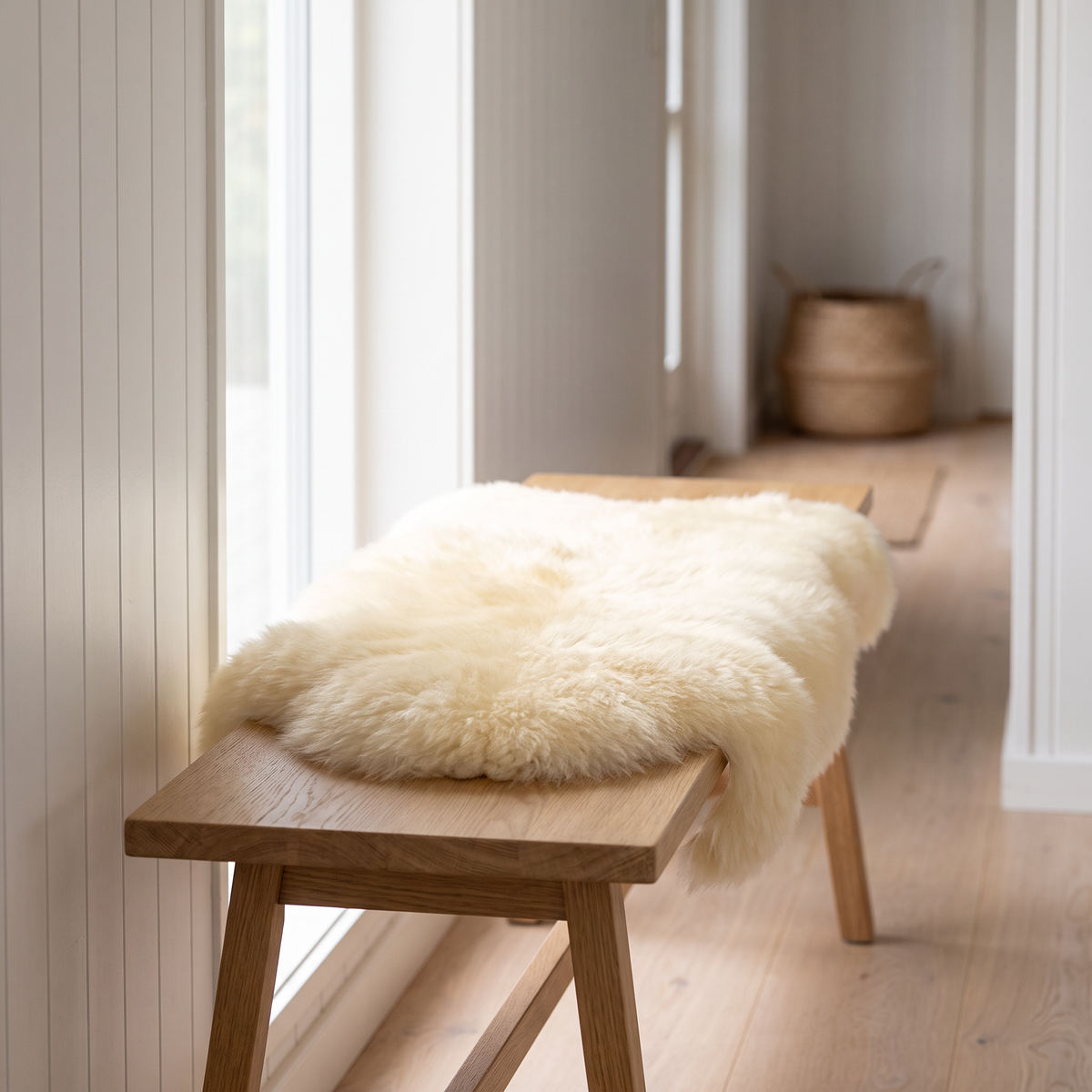 Lammfell | Neuseeland | 70+ cm Weiß
