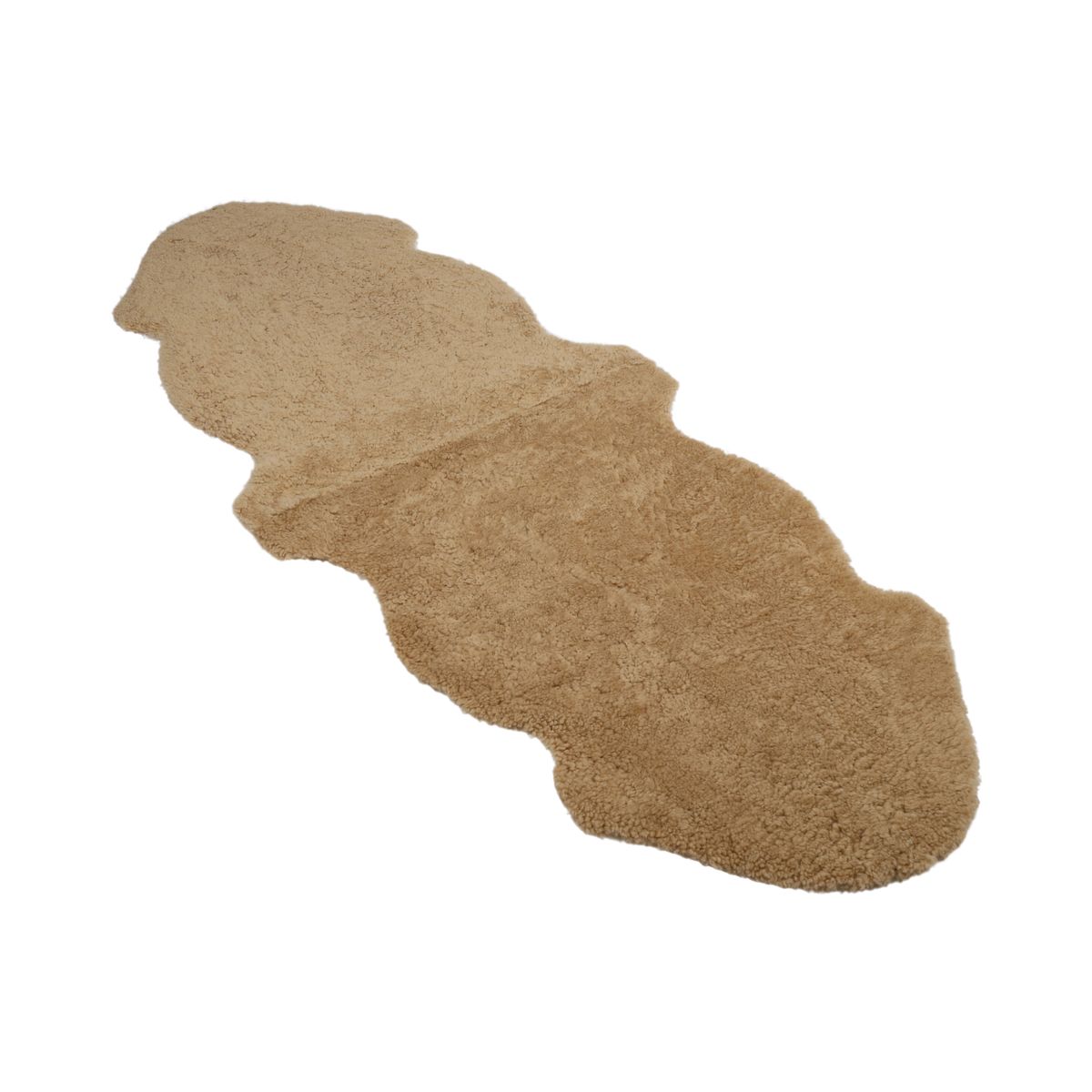 Doppeltes Lammfell | Kurzhaar | Neuseeland | 160x60 cm Honig