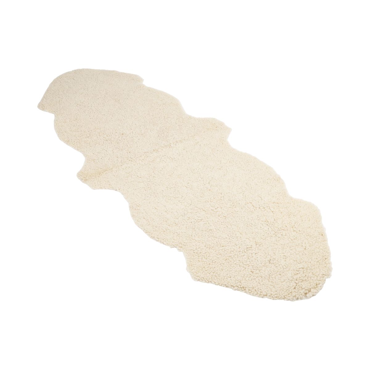 Doppeltes Lammfell | Kurzhaar | Neuseeland | 160x60 cm Mondlicht