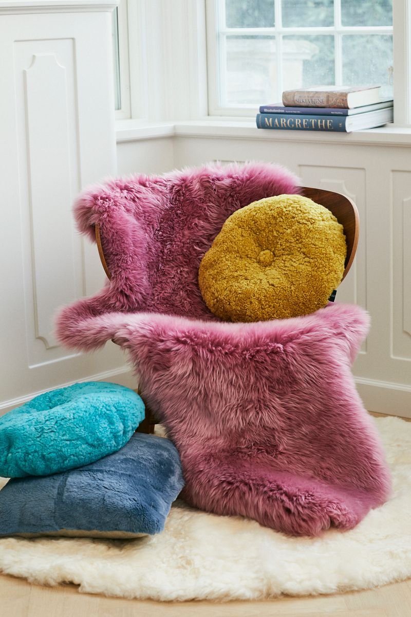 Lammfell Teppich Premium | Langhaar | Neuseeland | D180 & D250 cm Weiß