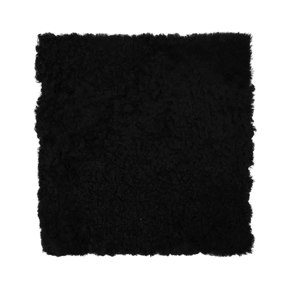 Stuhlauflage | Kurzhaar | Neuseeland | 40x40 cm Schwarz