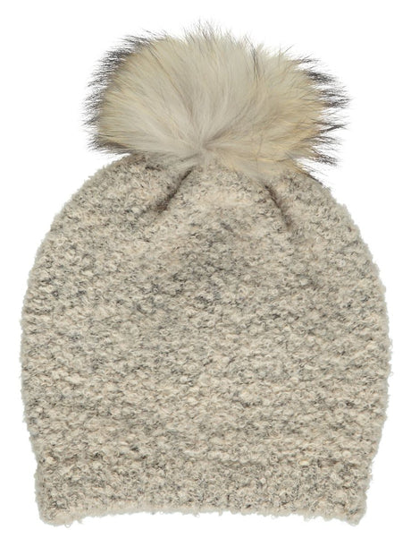 Kindermütze | Wolle, Waschbär Leinen/Leinen