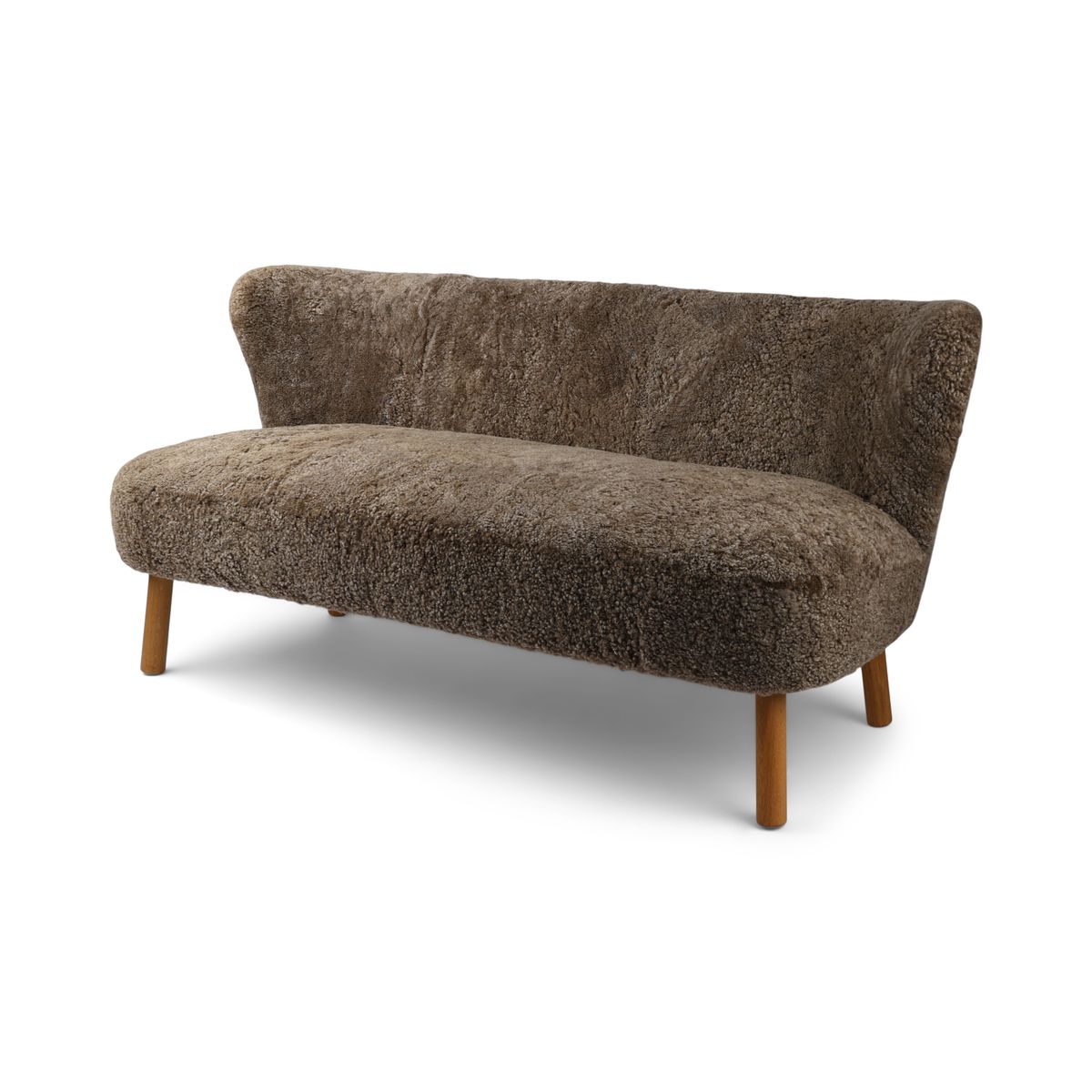 Emanuel Sofa | Zweisitzer | Design Möbel Taupe