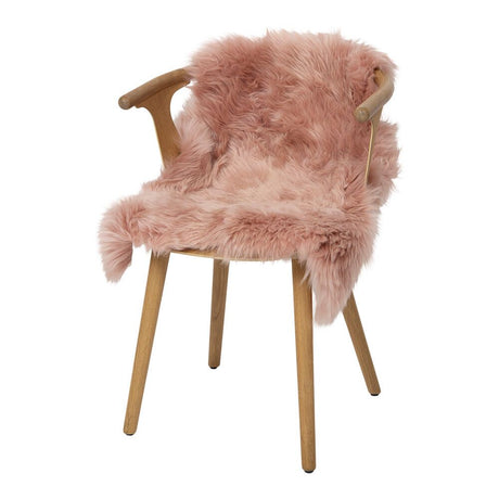 Merino Lammfell | Langhaar | Neuseeland | ca. 100x60 cm Rosa