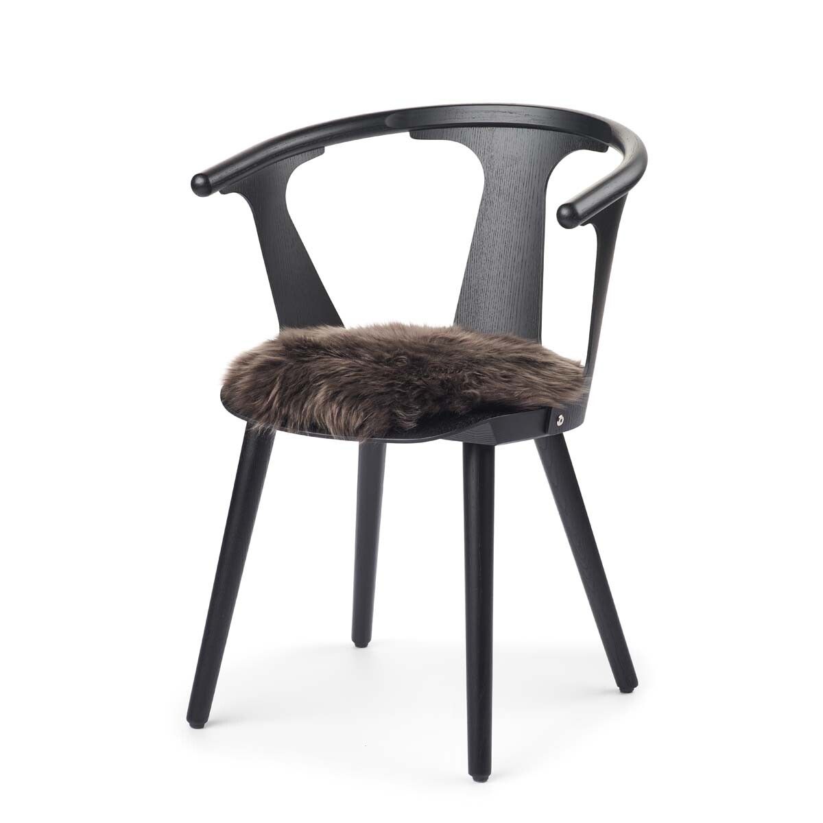 Lammfell Stuhlkissen Premium | Langhaar | Neuseeland | D38 cm Sitzkissen | Sheepskinhouse.ch