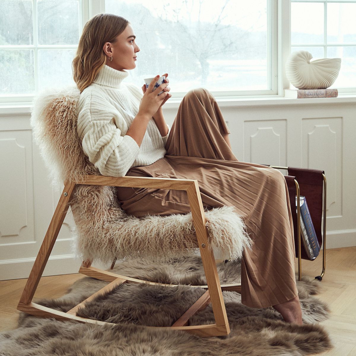 Sitzkissen für Schaukelstuhl | Tibet Arctic Sunrise