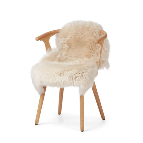 Merino Lammfell | Langhaar | Neuseeland | ca. 100x60 cm Leinen