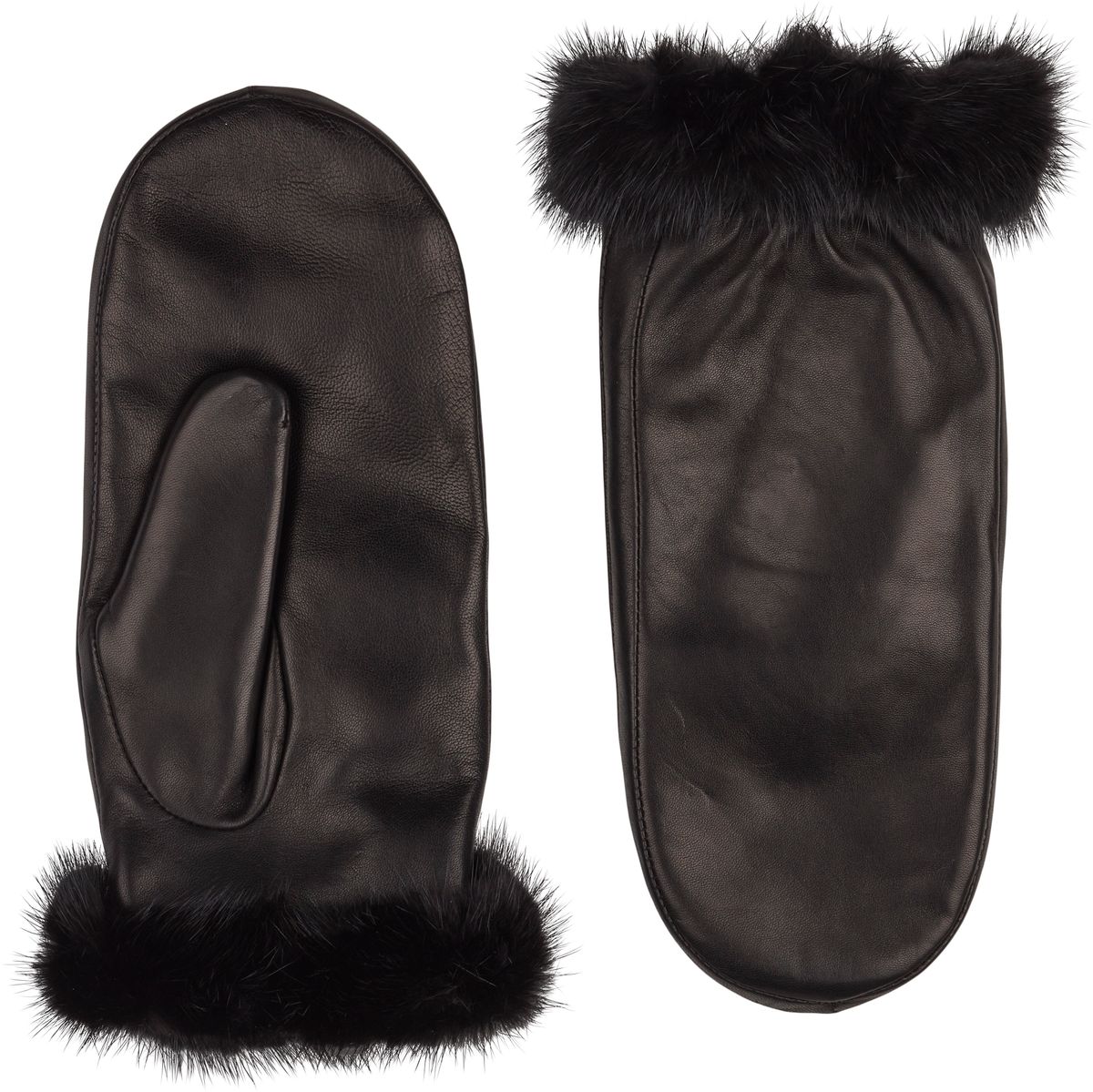Kamella | Lederfäustlinge | Nerzfell | Für Damen