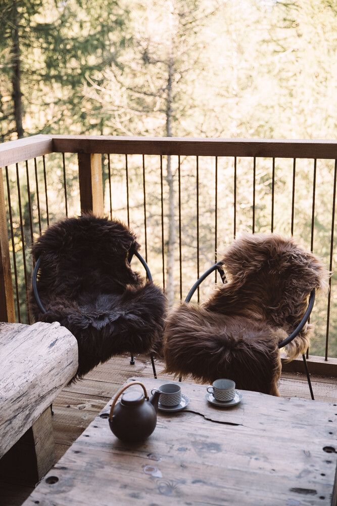 Öko-Lammfell | England | 90x60 cm Natürlich Dunkelbraun