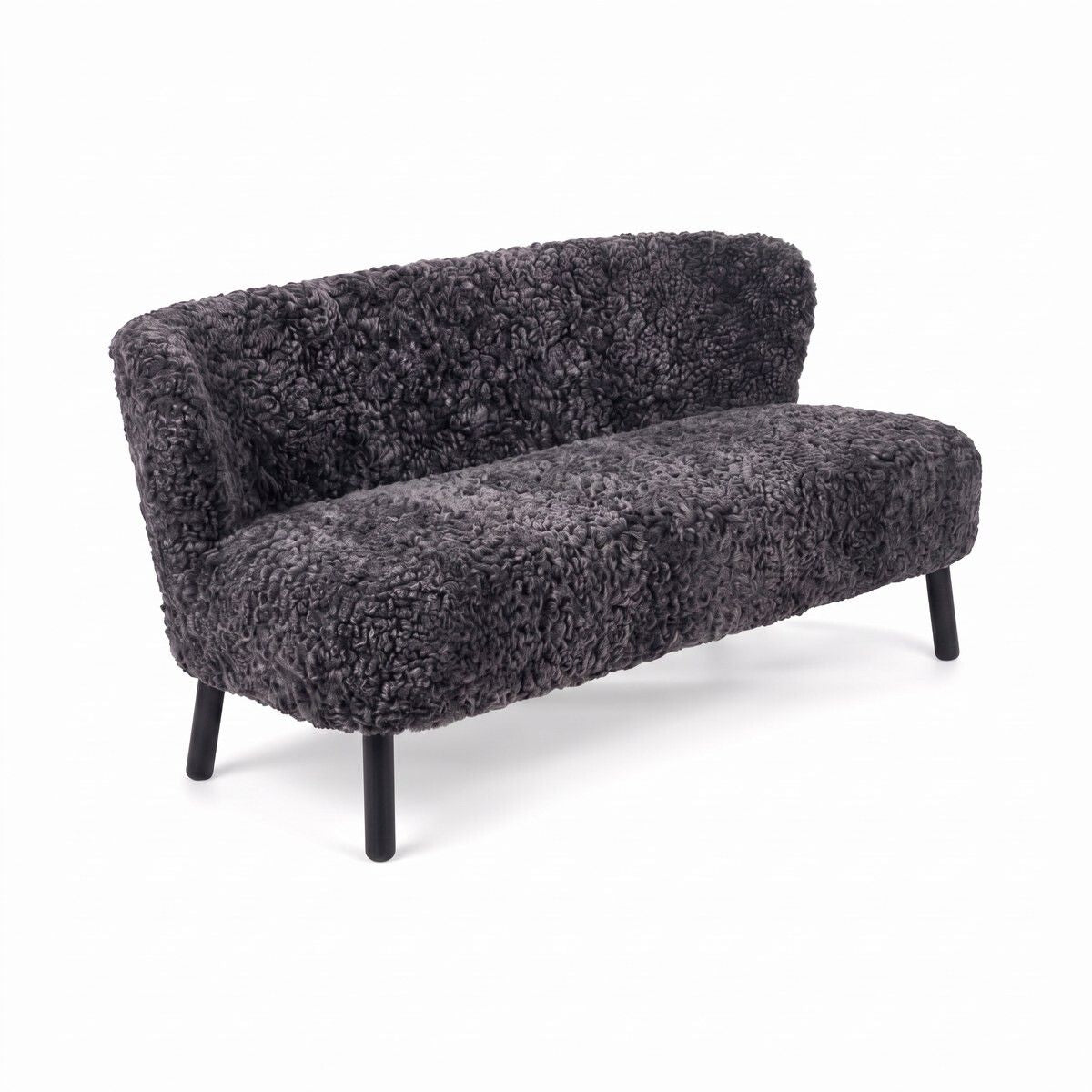 Emanuel Sofa | Zweisitzer | Design Möbel Anthrazit