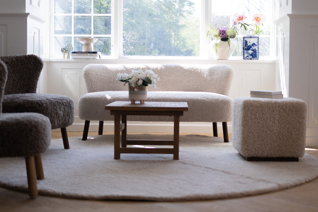 Sofa aus Lammfell