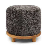 Simon Pouf | Kurzhaar | Neuseeland | D46x52 cm Poufs | Sheepskinhouse.ch