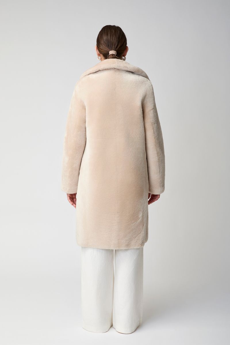 Ivy Mantel | Doubleface Beige