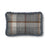 Kariertes Wollkissen | 100% Wolle | Fellborte | 52x52 cm | 34x52 cm Glencheck-Grau/Hellgrau