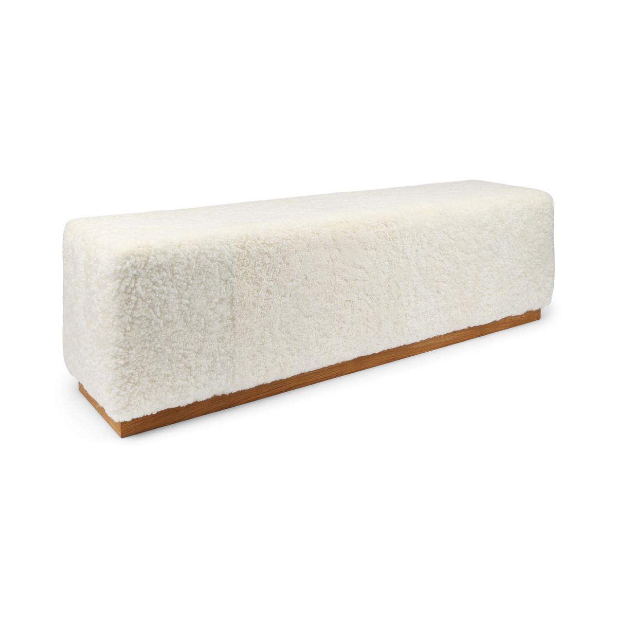 Lammfellbank Benjamin | Kurzhaar | 160x44x52 cm Bänke | Sheepskinhouse.ch