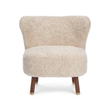 Emil Loungesessel | Premium Lammfell | Kurzhaar Beige
