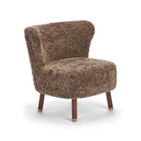 Emil Loungesessel | Lammfell Premium Taupe