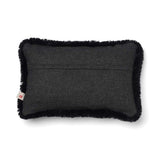 Wollkissen | 100% Wolle | Fellborte | 52x52 cm | 34x52 cm Kohle/Schwarz