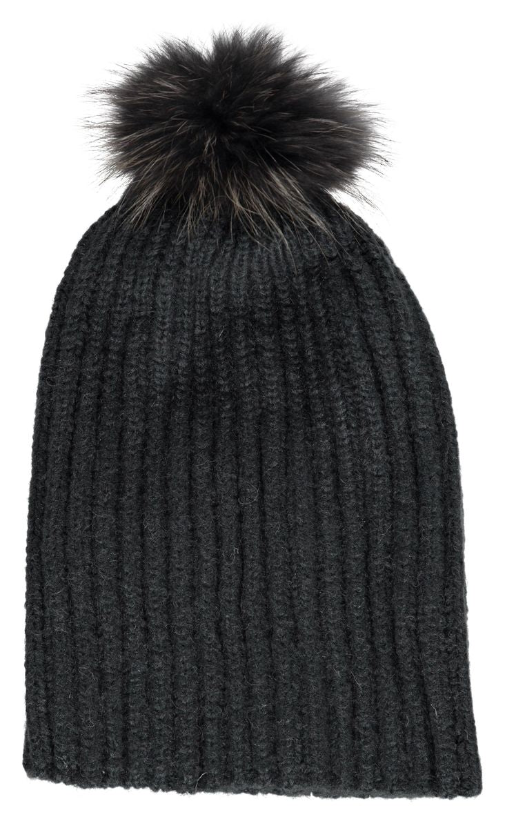 Simone Mütze | Wolle, Waschbär Modeaccessoire | Sheepskinhouse.ch