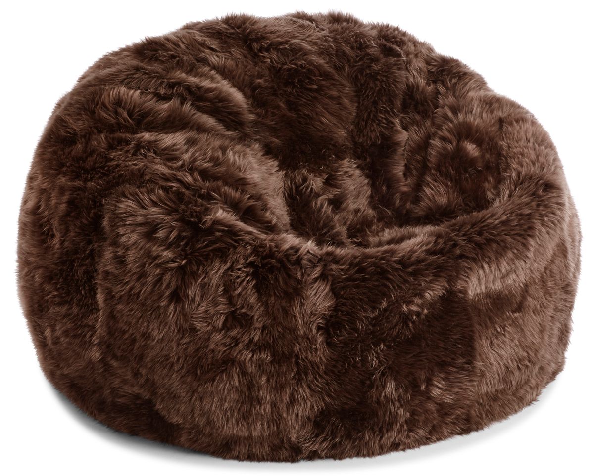 Lammfell Sitzsack Premium | Langhaar | Neuseeland | 73x74 cm | 92x93 cm Sitzsäcke | Sheepskinhouse.ch