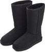 Lammfell Stiefel Premium | Neuseeland | Größe 35-41 Schwarz