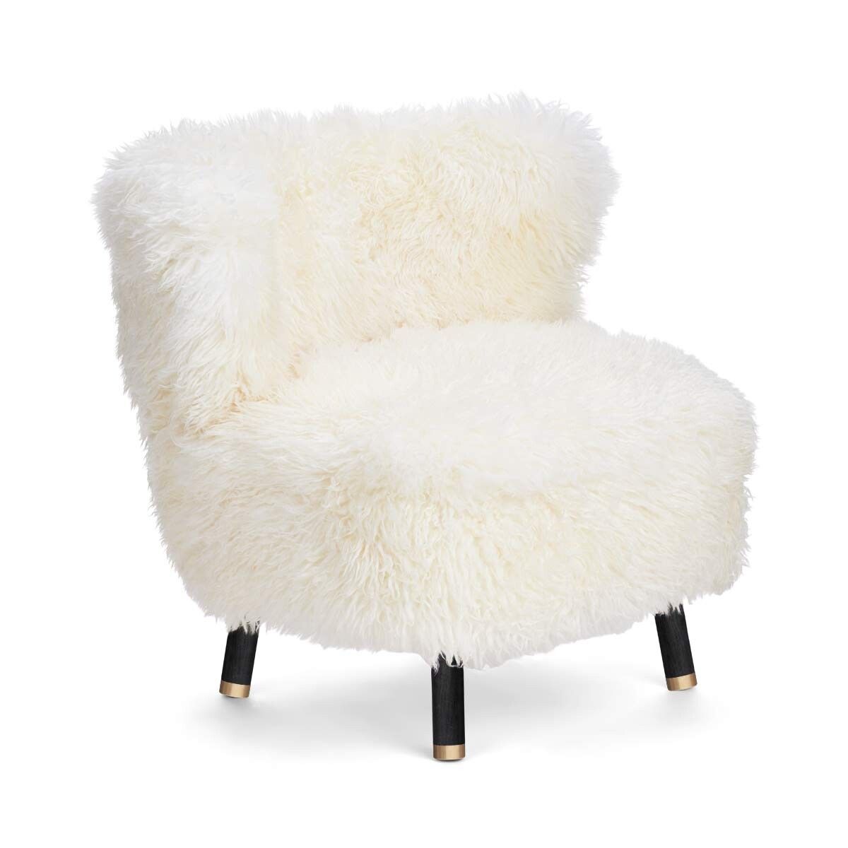 Emil Loungesessel | Premium Lammfell | Langhaar Stühle | Sheepskinhouse.ch