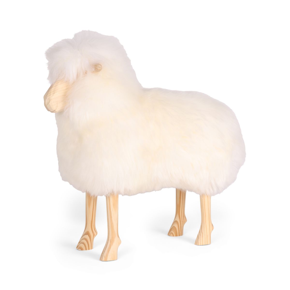 Signature Holzschaf | Klein Schaukelschaf | Sheepskinhouse.ch