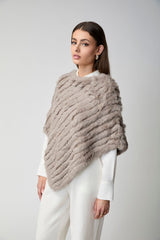 Molly Poncho | Kaninchen Schwarz