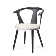 Lammfell Stuhlauflage | Tibet | D38 cm Sitzkissen | Sheepskinhouse.ch